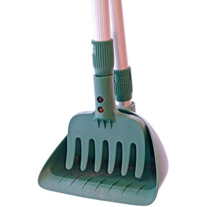 MDC Arms Length Pooper Scooper for Dogs – No-Bend Pet Waste Picker with Rake and Scoop – Ideal for Grass or Paths – Easy Clean Garden Waste Remover – Long Handle & Lightweight Design