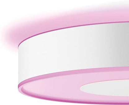 Philips Hue New Infuse White and Colour Ambiance Smart Ceiling Light [Medium - White] with Bluetooth. Works with Alexa, Google Assistant and Apple Homekit