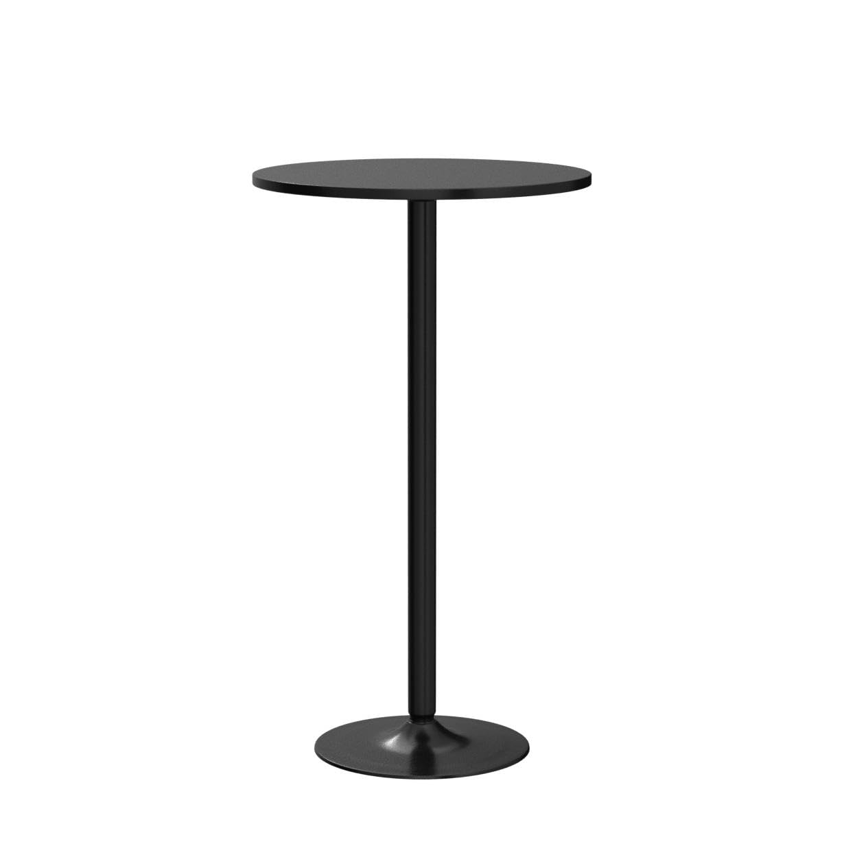 KKTONER Round Bar Table 60CM Top for Cocktail Bar Pub Dining Bistro (106CM H)