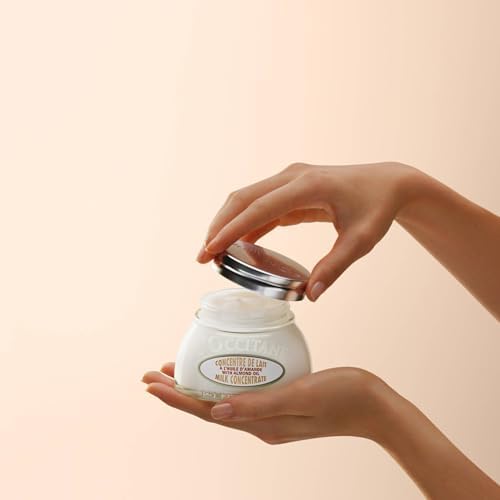 L'OCCITANE Almond Milk Concentrate, Enriched with Almond Oil, Vegan & 95% Readily Biodegradable, 48 Hour Hydration, Clean & Luxury Beauty Bodycare for All Skin Types