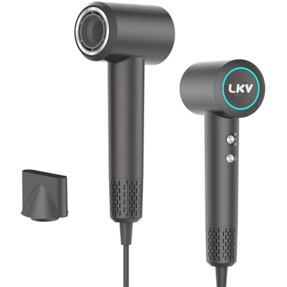 LKV Hair Dryer,Hairdryers for Women and Men，High-Speed Ionic Hairdryer,Fast Drying Hairdryers Professional 200 Million Negative Ionic Hairdryer,57dB Low Noise Professional