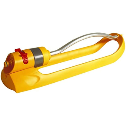 HOZELOCK - Rectangular Oscillating Sprinkler Plus 180 m² : Small-area Spray Sprinkler on Sled, Ideal for Lawns and Established Plants, Adjustable Oscillation Zone: 15 Jets Uniform Watering [2972P0000]