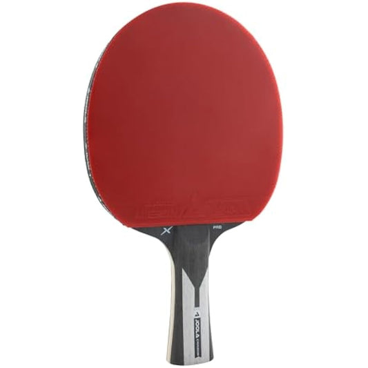 JOOLA Table Tennis Bat Carbon X Pro ITTF Approved Professional Competition Ping Pong Racket Black/Grey 2.0 MM Sponge