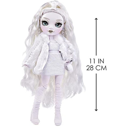Rainbow High Shadow High Series - NATASHA ZIMA - Greyscale Fashion Doll With Wavy White Hair, Two Designer Outfits And Accessories - Collectable - For Kids Ages 6+