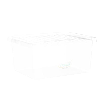 Homey Mart High‑Quality 11 Litre Storage Box with Clip‑On Lid – Durable, Stackable Plastic Container for Home, Office & Workplace Organisation