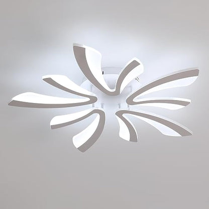 Comely Ceiling Light, LED Ceiling Lamp 50W, 6500K Cold White Light Flush Mount Acrylic Modern Lighting Fixture for Living Room Bedroom, 70cm
