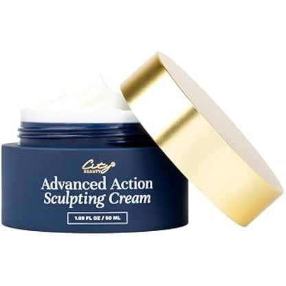 City Beauty Advanced Action Sculpting Cream - Solution for Saggy Jawline, Drooping Face, and Neck Wrinkles - Firming Cream for Loose, Sagging Skin