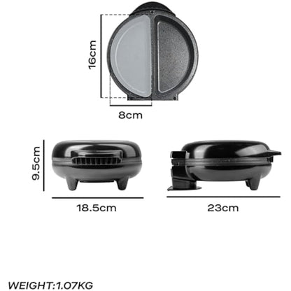 Daewoo Deep Fill Omelette Maker, Dual Non-Stick Plates, Electric 750W Omelette Cooker, Fast, Fluffy Homemade Omelettes – Compact & Easy Clean Breakfast Appliance