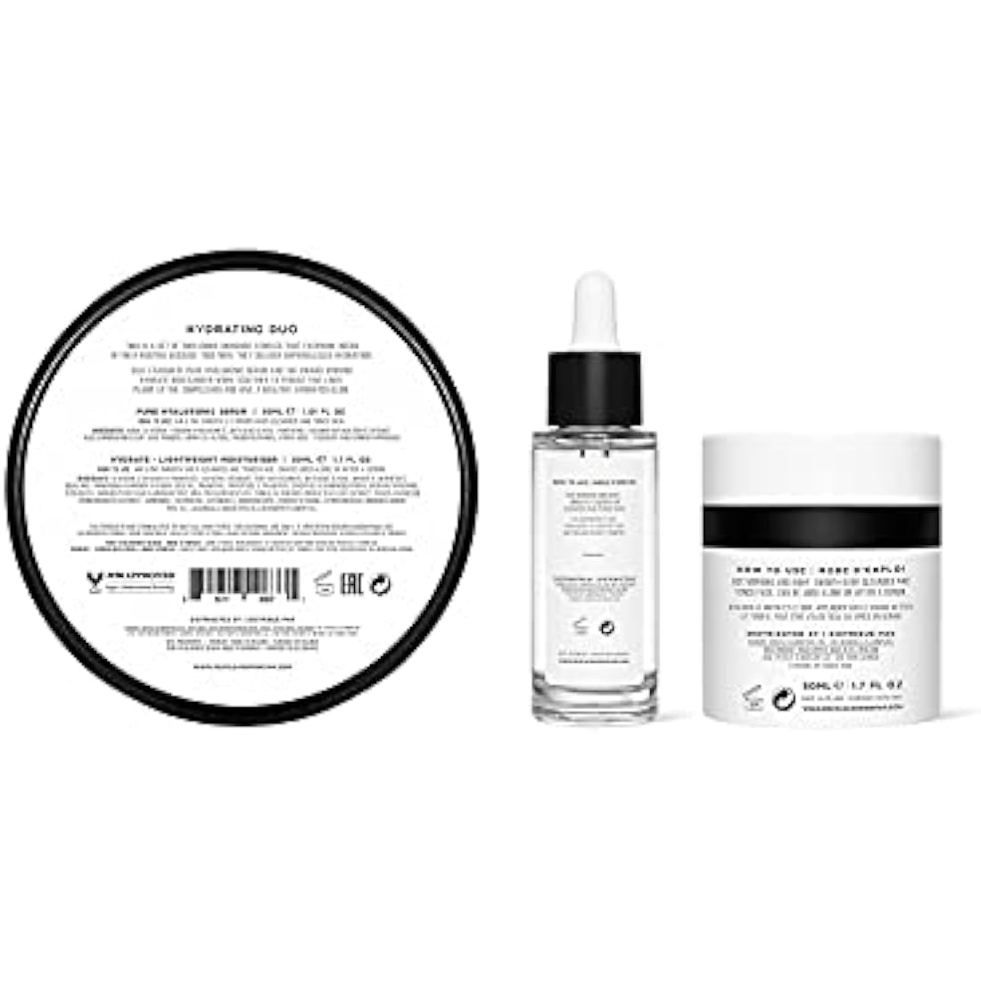 Pestle & Mortar Hydrating Duo gift sets- Hyaluronic Acid Face Serum with Vitamin B5 and Lightweight Anti Ageing Face Moisturiser