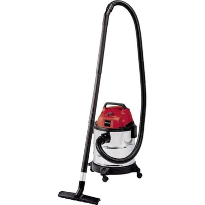 Einhell TC-VC 1820 S wet and dry vacuum cleaner (1,250 W, 20 l stainless steel tank, blow connection, 4 castors, Ø 36 mm suction hose + extension, floor nozzle, filters)