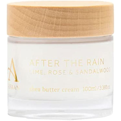 Arran Sense of Scotland After The Rain Shea Butter Cream (100ml/3.38floz) Fresh, Sensual, Gentle & Nourishing with Rose, Musk, Floral Citrus & Woods