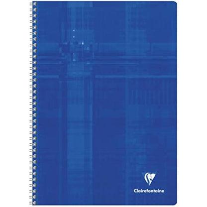 Clairefontaine 68142C Lot de 10 Cahiers à Spirale - A4 21x29,7 cm - 100 Pages Petits Carreaux - Papier Blanc 90 g - Couverture Carte Pelliculée - Couleurs Aléatoires