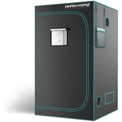 MARS HYDRO 3.3’x3.3′ Grow Tent 39"X39"X71" 1680D Canvas 100% Reflective Mylar Grow Tents for Indoor Hydroponic Plant Growing Room for TS1000/MH-E3000