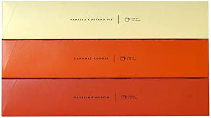 Vertuo line Flavored Assortment. Golden Caramel, Sweet Vanilla and Roasted Hazelnut Total of 30 capsules for Nespresso
