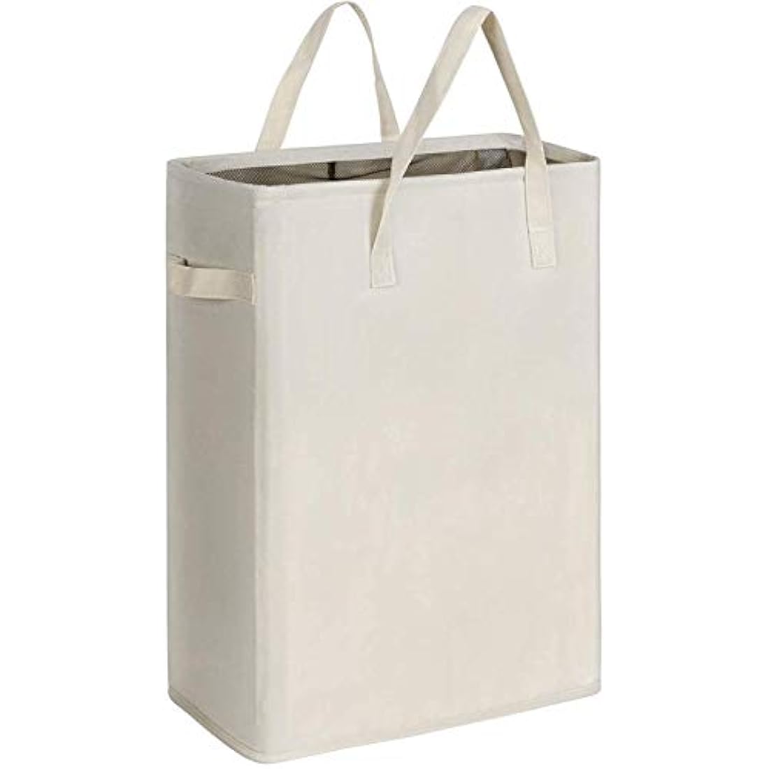 Chrislley Slim Laundry Basket Small Foldable Laundry Hamper Collapsible Washing basket Sturdy Laundry Bin with Handle