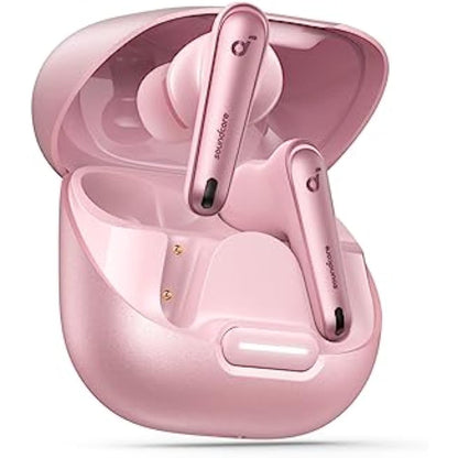 soundcore by Anker Liberty 4 NC Wireless Noise Cancelling Earbuds, 98.5% Noise Reduction, Adaptive Noise Cancelling to Ears and Environment, Hi-Res Sound, 50H Battery, Wireless Charging (pink)