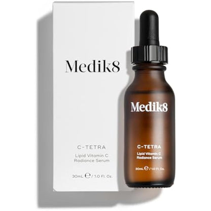 Medik8 C-Tetra - Lipid 7% Vitamin C Radiance Serum - Smoothing, Brightening & Nourishing - Perfect For New Vitamin C Users or Sensitive Skin - 30ml