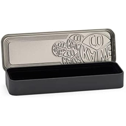 Kaweco ORIGINAL Fountain Pen 060 Black Chrome I Premium Aluminium Fountain Pen for Ink Cartridges I Exclusive Fountain Pen 13 cm I Nib: B (Broad)