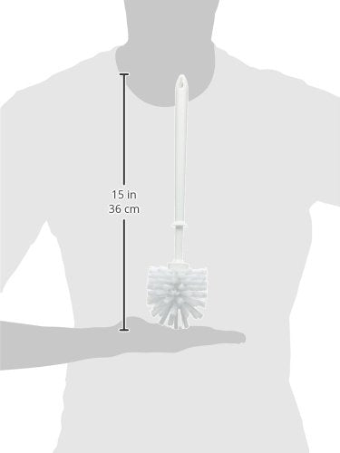 Elliott Large Long Handle Toilet Brush With Grip Handle, Strong Nylon Bristles for effective Cleaning, Can be used as a refill / replacement