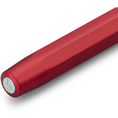 Kaweco AL SPORT Deep Red Fountain Pen I Premium Aluminium Fountain Pen for Ink Cartridges with High-Quality Steel Nib I Fountain Pen 13 cm I Fountain Pen in Red I Nib Width: F (Fine)
