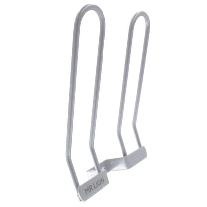 MRLION Shoe Rack for 1 Pair of Shoes Width 130 mm Steel Wire Silver RAL 9006 Coated Pack of 10