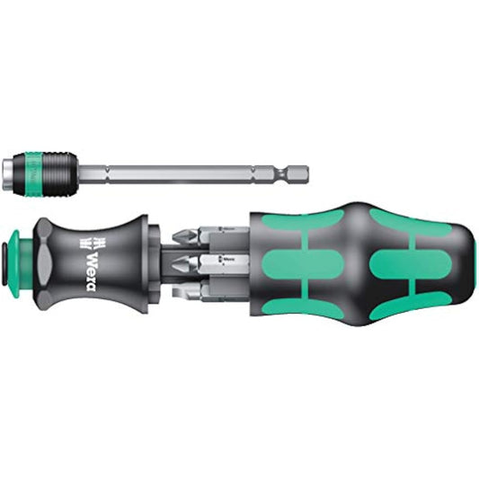 Wera 051019 Kraftform compact 20a bit set, black green