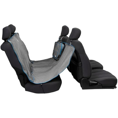 Kurgo Heather Hammock, Dog Car Seat Protector, Waterproof & Stain-Resistant, Secure Fit, Charcoal Grey