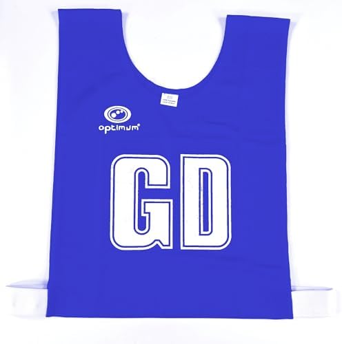 Optimum Netball Bibs – Durable Mesh Training Vests for Youth & Adults, Team Position Markers (GK, GD, etc.) – Ideal for Practice & Games – Machine Washable
