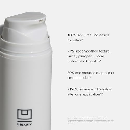 U Beauty The SUPER Body Hydrator - Mega-Dose Hyaluronic Acid Body Moisturizing Cream with Niacinamide and Squalane for Smooth, Bright, and Renewed-Looking Skin For Up To 48 Hours - 6.7 fl oz