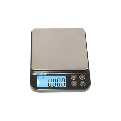Brecknell EPB Small Digital Pocket Balance Scale, 500 Gram Capacity, Battery Powered, Kilogram, Gram, Pound, Ounce, Carat, Counting Modes
