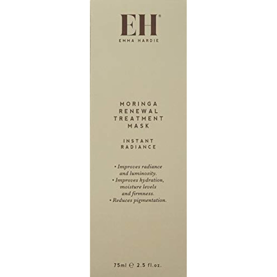 Emma Hardie 75ml Moringa Renewal Treatment Mask, Moisturizes & Firms Skin, Reduces Pigmentation & Evens Out Complexion, Suitable for Sensitive Skin, Vegan & Cruelty Free