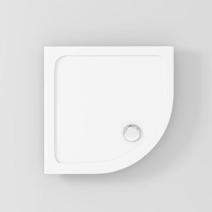 Quadrant 900 x 900mm Shower Tray Pearlstone for Shower Enclosure Cubicle with Waste Trap