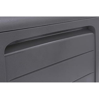 Keter Marvel+ 270L Outdoor 65% recycled Garden Furniture Storage Box Graphite Wood Panel Effect | Fade Free | All Weather Resistant | Safe and Secure | Zero Maintenance | 2 year Warranty
