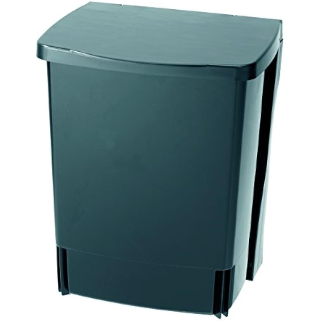 Brabantia Built-in 10L Inside Cupboard Bin (Black) Removable Inner Bucket, Easy to mount, Auto closing, Under Sink Rubbish/Food Waste/Carrier Bag Tidy Storage