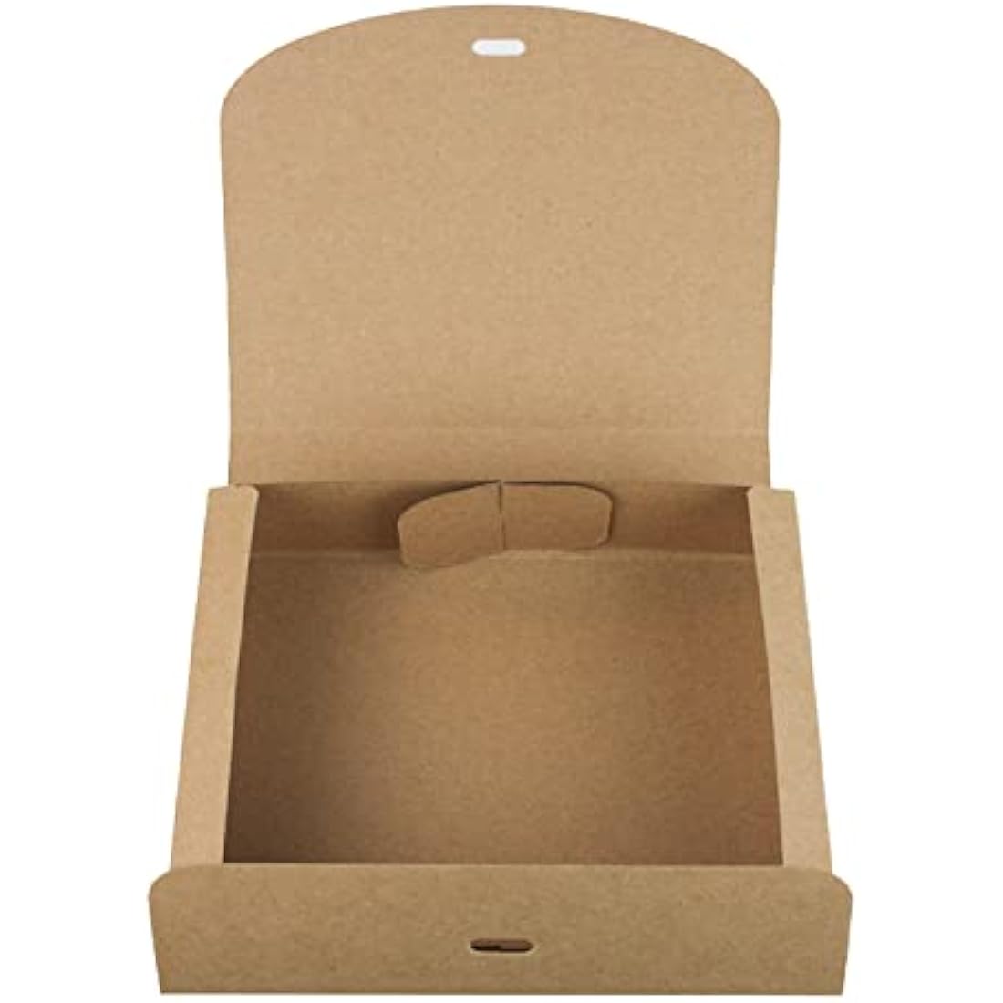 Emartbuy Pack of 12 Rectangle Shaped Presentation Gift Box, 24 cm x 19.5 cm x 7 cm, Easy Assembly, Brown Kraft Box with Bow Ribbon