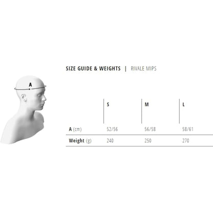 MET - Rivale MIPS Road Cycling Helmet In White Size Medium (56-58 cm)