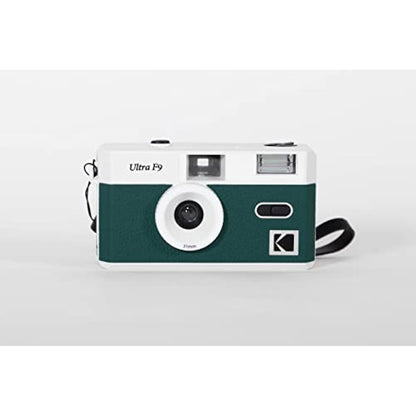 Kodak Ultra F9 35mm Film Camera Camera - Retro Style, Focus Free, Reusable, Built in Flash, Easy to Use (Dark Night Green)