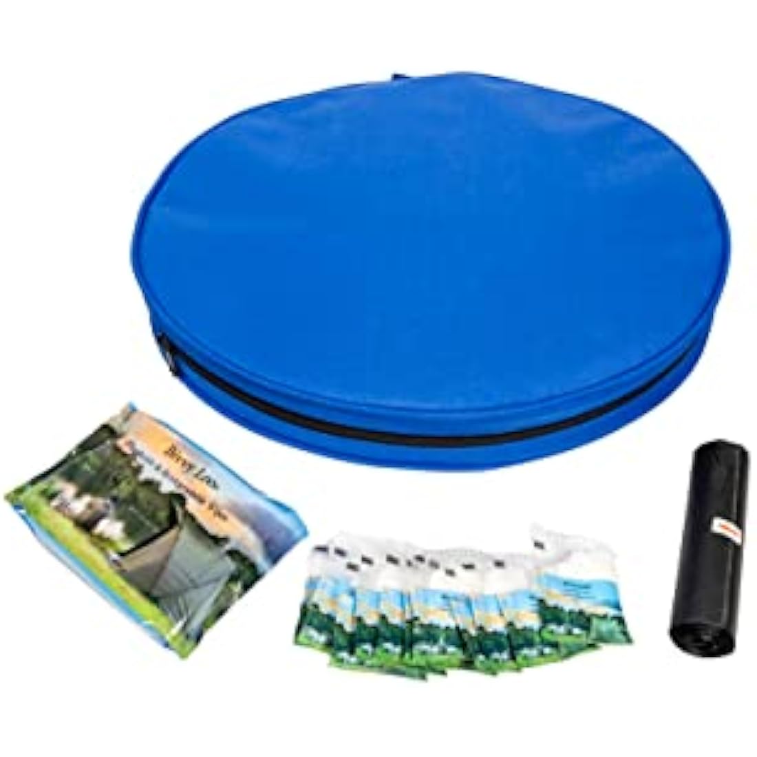 Bivvy Loo Portable Camping Toilet - Folds Away Flat - Supports Over 150kg (Blue)