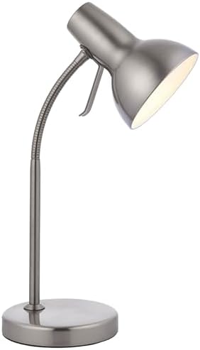 National Lighting Table Lamp– Bedside Lamp with USB Port – Gooseneck Desk Light with Charging Port – LED Reading Light Bedside Table Lamp for Bedroom Livingroom Dining Room and Kitchen 7W GU10