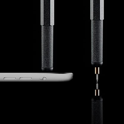 rOtring 800+ Mechanical Pencil and Touchscreen Stylus | Twist-to-Retract HB 0.5 mm Propelling Pencil | Black Metal Barrel