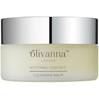 Olivanna Cleansing Balm | Deep Face Cleanser With Soothing Seed Oils | Facial Cream | Anti-Inflammatory & Omega-Rich Make Up Remover | Protecting & Hydrating Skin Cleanser | Organic Oil Based Formula