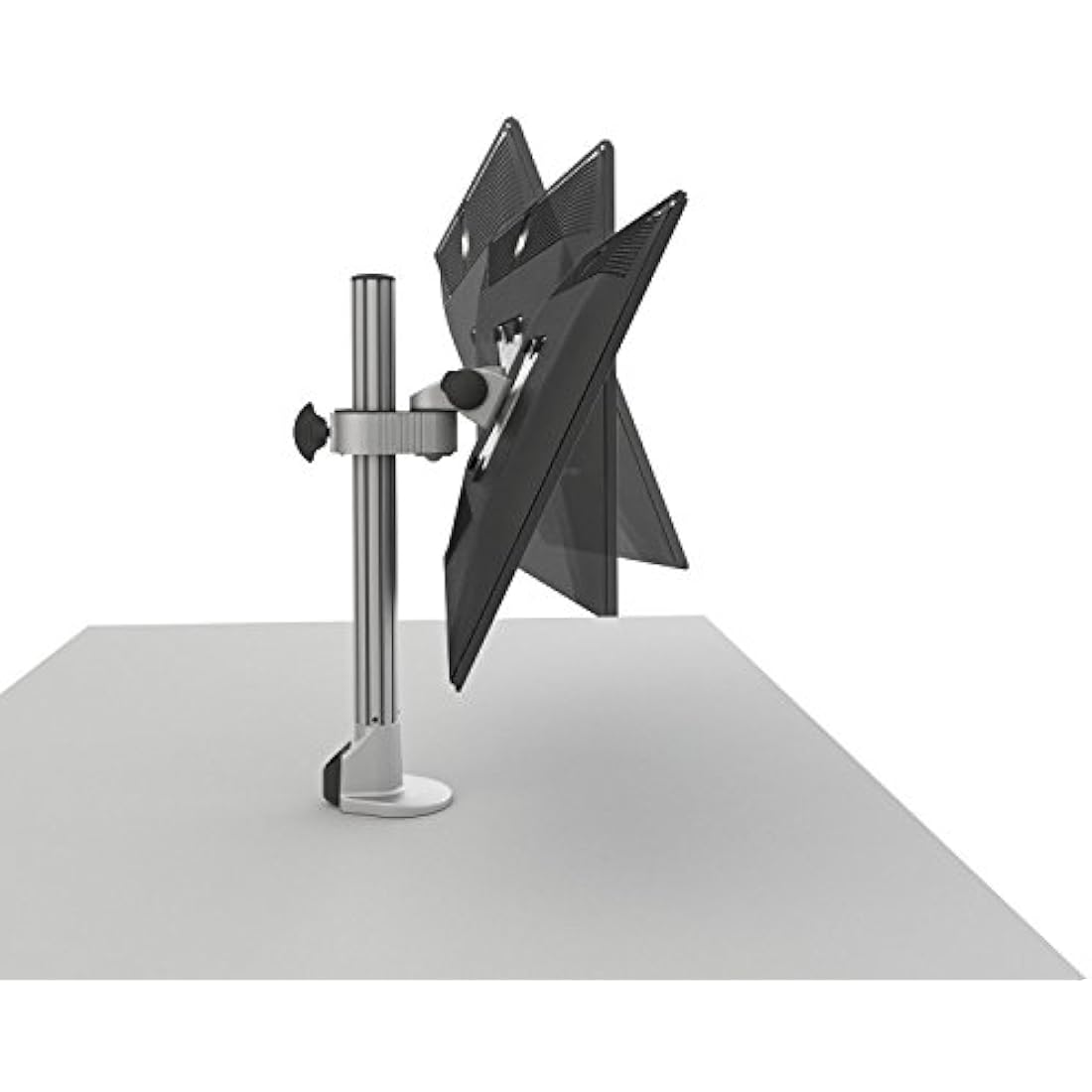 ThingyClub Monitor Desk Mount Bracket stand Arm for 10"-30" LCD LED Screens, Max VESA 100x100mm up to 8kg(17.6lbs) Weight Capacity (Single-No Arm)