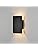 ouglres Black Wood Wall Light with Switch, Vintage Night Light LED Warm White Lighting Modern Design for Bedroom Living Room Hallway Stairwell 8W