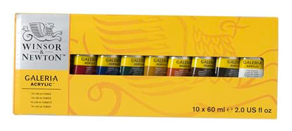 Winsor & Newton, Galeria Acrylic, 10x60ml Tube Set
