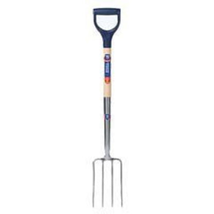 Spear & Jackson 1560SF Neverbend Stainless Digging Fork, Blue