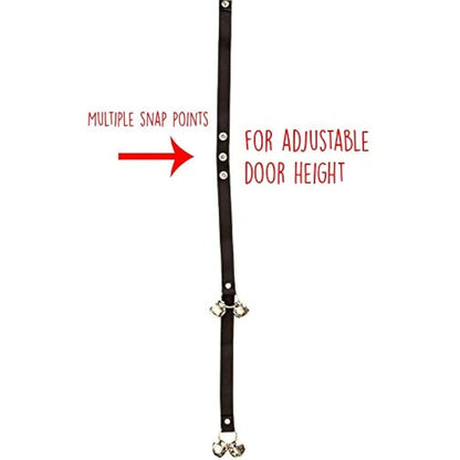 ADOGO® Dog Puppy Potty Training DoorBells - Length Adjustable Dog House Toilet Training Bells