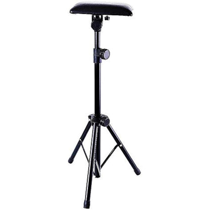 Tattoo Armrest Stand,Foldable Sponge Pad Arm Leg Rest Tripod with Adjustable Height for Tattooing Supplies PVC Leather Chair Stand Armrest for Tattoo Arm Rest
