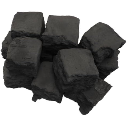 The Stove Wizard Gas Fire Replacement coal 20 Large Square Ceramic Coals Suitable for Gas, Electric, LPG and Bio Ethanol Fires