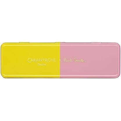 Caran D'Ache Ballpoint pen 849 Paul Smith Chartreuse/Rose, black M refill, in slimpack