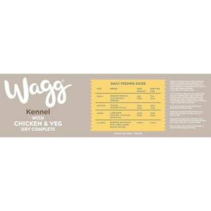 Wagg Kennel Complete Dry Adult Dog Food Chicken & Veg 15kg - Meaty Ingredients Come 1st